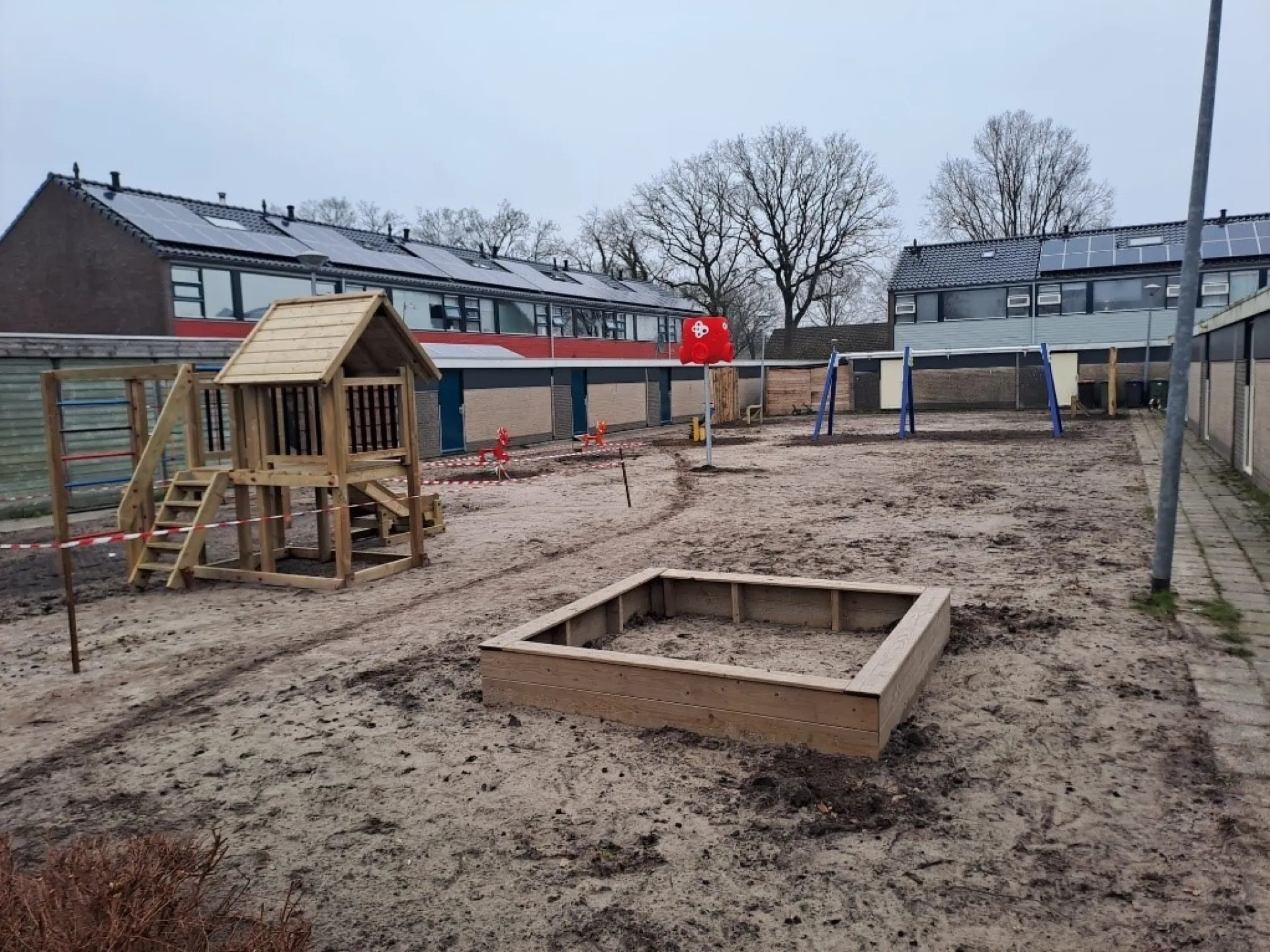 Tijdens de renovatie